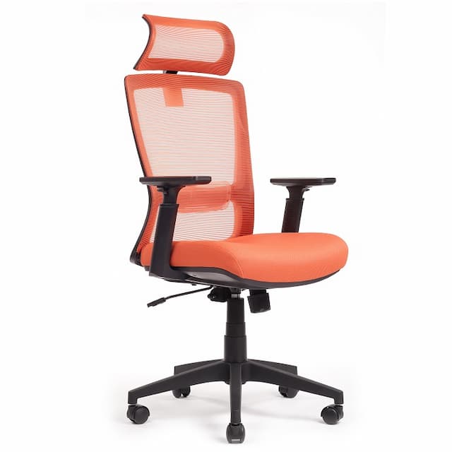 Кресло офисное Riva Chair Line (W-202 АС) оранжевый