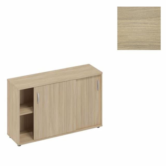 Шкаф-купе низкий (для 2-х столов 60) Юнитекс А4 (124.4x36.4x75.6) А4 330 ДК дуб скандинавский