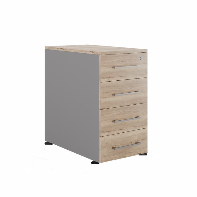 Тумба приставная Kobor TS4-40/50 aluminum/natural