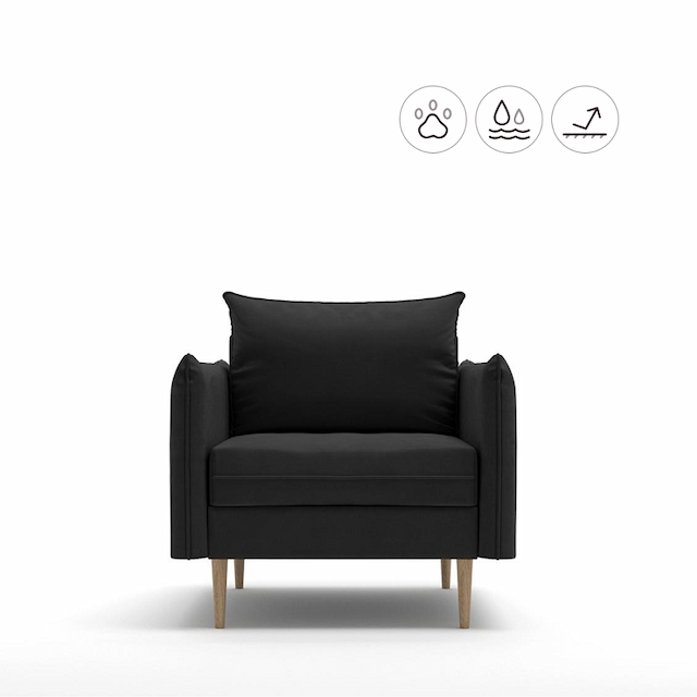 Кресло Мастерфабрик Оламайд Saga dark grey ткань рогожка