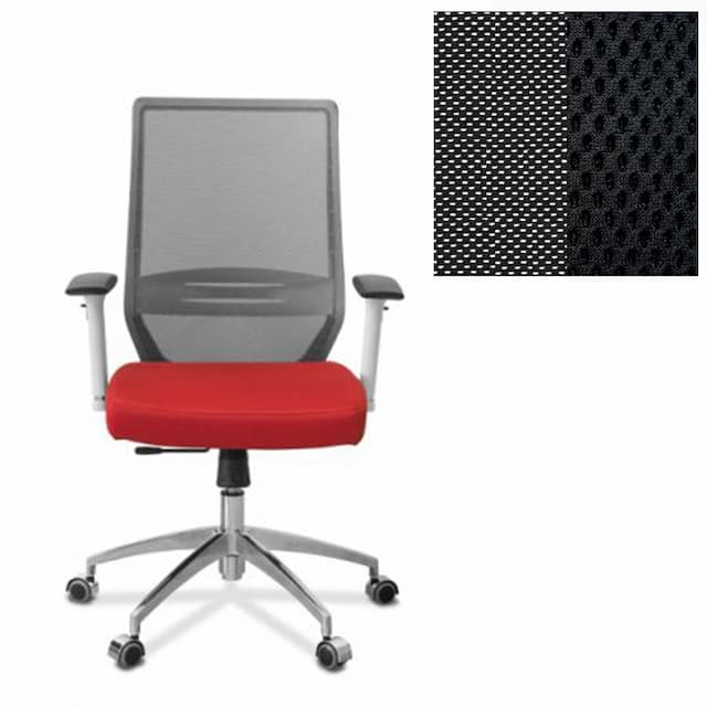 Офисное кресло руководителя Юнитекс Aero lux сетка/ткань TW черная