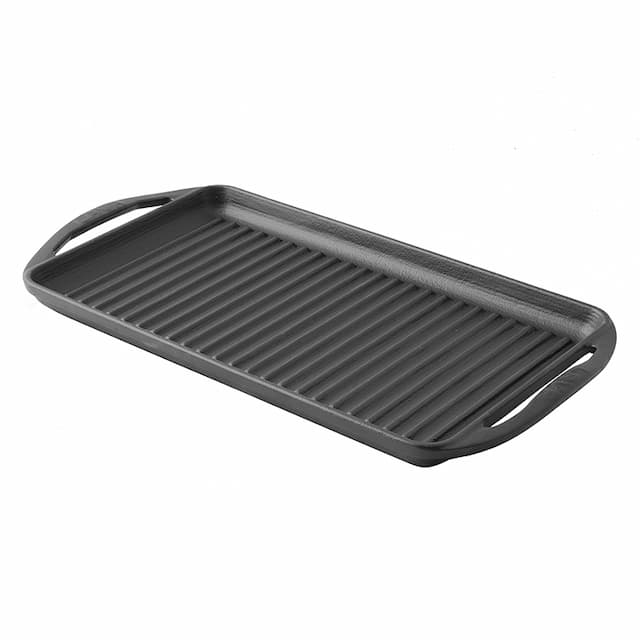 Сковорода-гриль LAVA 40х23 см прямоуг. с 2-мя ручками черная чугун, арт. 81240416