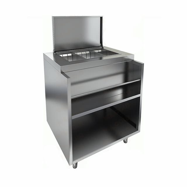 Барная станция с крышкой и лотком Hicold НБМВЛ-8/5КР