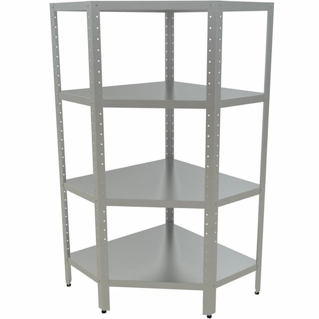 Стеллаж кухонный угловой КОБОР СКУ-4/3-90/100