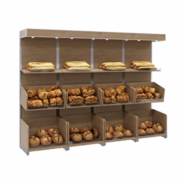 Нейтральная пристенная витрина Полюс CARBOMA S6-20 10