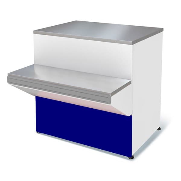 Прилавок МХМ Илеть NEW расчетно-кассовый неохлаждаемый синий